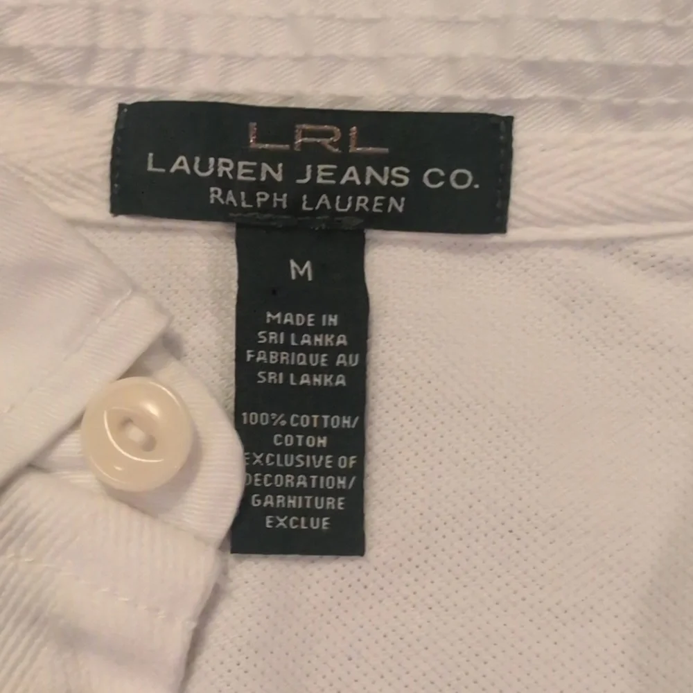 Ralph Lauren Cream Long Sleeve Polo - Picture 2 of 13